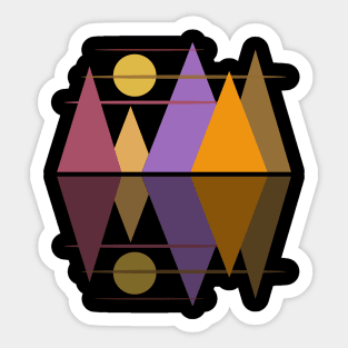 Moon Over The Mountains #6 Sticker